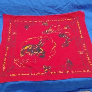 Rare Vintage 1040's Cowboy Bandana